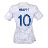 Damen Fußballbekleidung Frankreich Kylian Mbappe #10 Auswärtstrikot WM 2022 Kurzarm